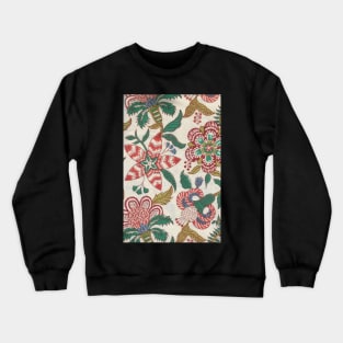 African fabric capulana floral  mask! Crewneck Sweatshirt